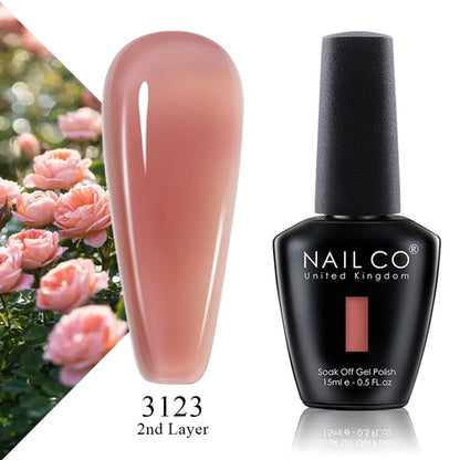 NAILCO 15ml Translucent Color Gel Nail Polish Vernis Semi Permanent UV