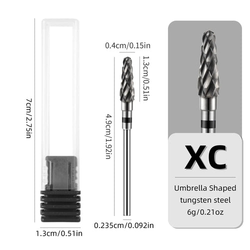 Tungsten Carbide Nail Drill Bits for Gel Polish Removal High Hardness