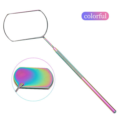 Eyelash Mirror Grafting Lash Magnifying Beauty Long Handle For