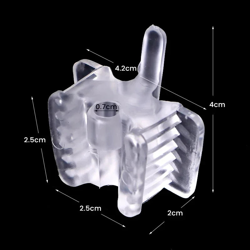 5pcs Dental Silicone Bite Block with Saliva Ejector Hole Mouth Opener