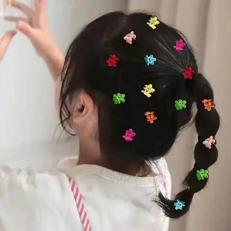 50pcs Minimalist Solid Hair Claw Mini Cute Banana Clip Cartoon