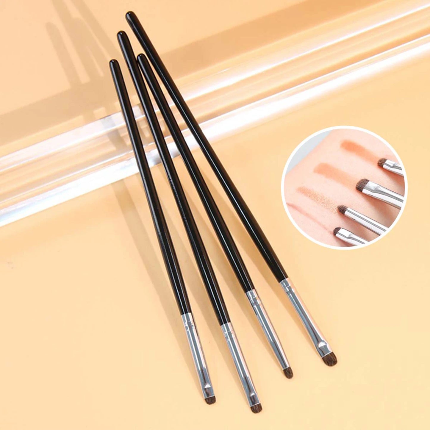 4 pieces of eyeshadow blending brushes, eye shadow brushes with