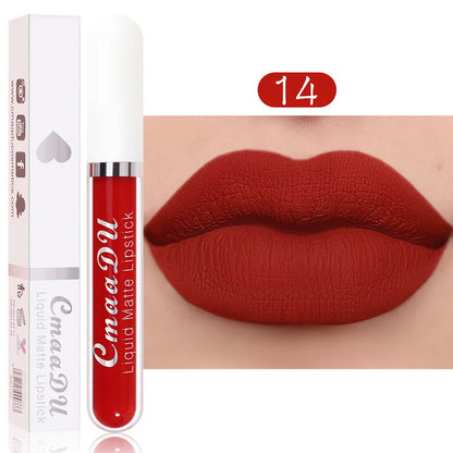 Velvet Matte Lip Gloss Waterproof Lasting Lipstick Non-stick Cup Lip Gloss Women Sexy Lip Makeup Multicolored Lipstick Cosmetic