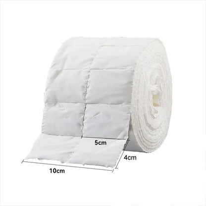 300Pcs/Roll Nail Polish Remover Cotton Pads White Torn Off Lint Free