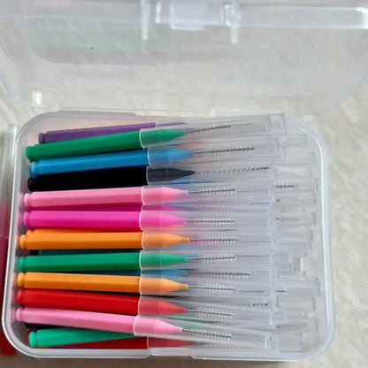 80Pcs/Box I-type Interdental Brush 0.6-1.5Mm Cleaning Between Teeth