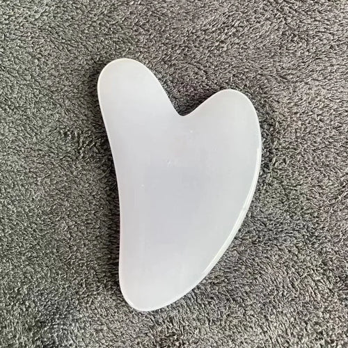 Heart Shape Resin Gua Sha Massage Board Facial Skin Care Face Massager