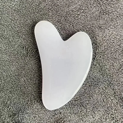 Heart Shape Resin Gua Sha Massage Board Facial Skin Care Face Massager