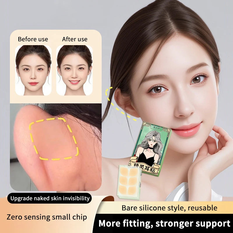 6/12/30Patches Elf Ear Support Stickers Invisible Ear Corrector