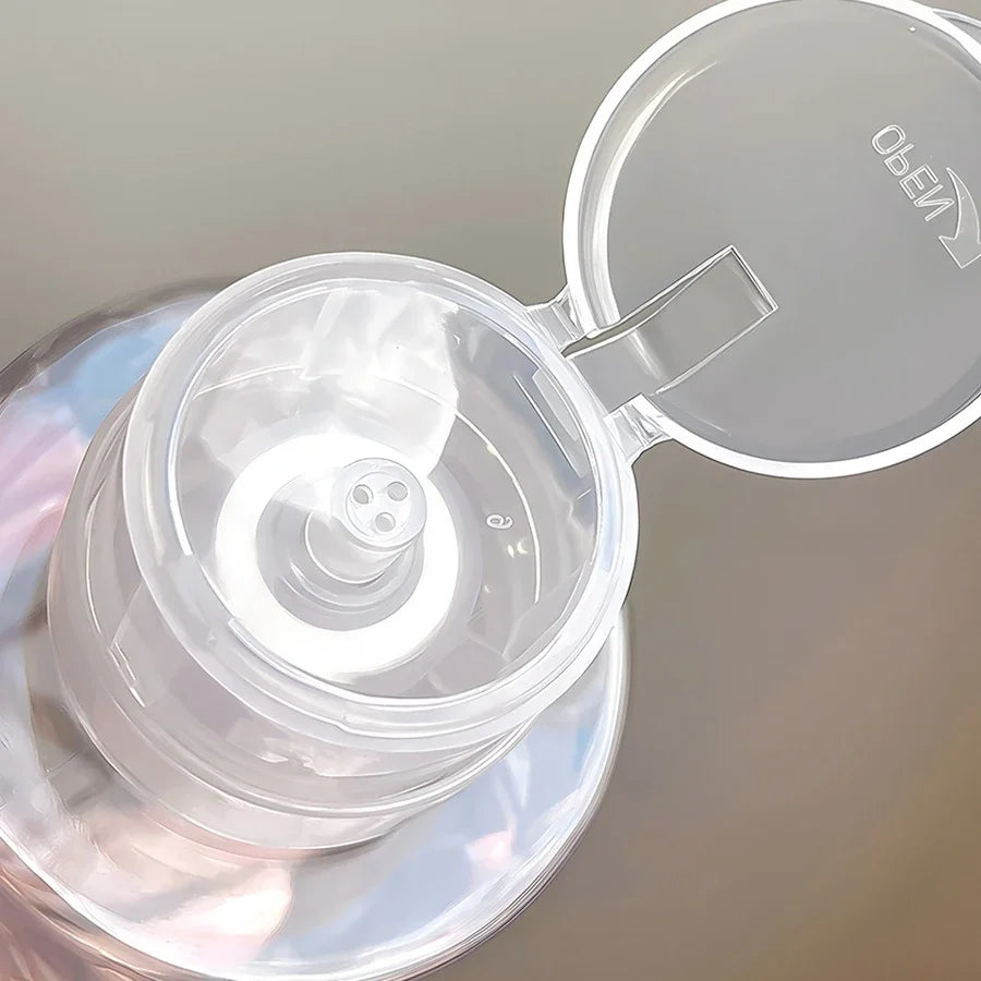 Refillable Lockable Empty Pump Dispenser Nail Manicure Cleaner Makeup