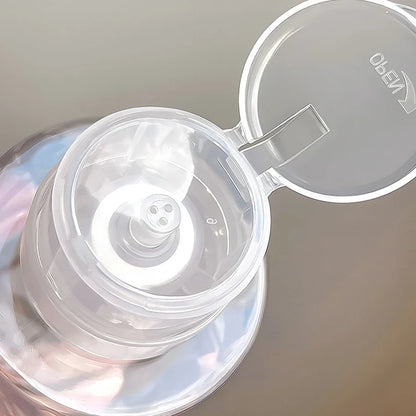 Refillable Lockable Empty Pump Dispenser Nail Manicure Cleaner Makeup