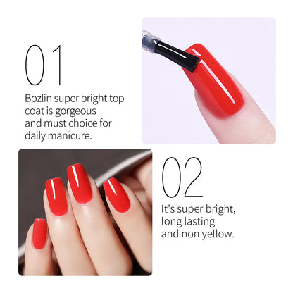 Hassleless Single Pack Ultra-Gloss Top Coat Gel Nail Polish - Glossy