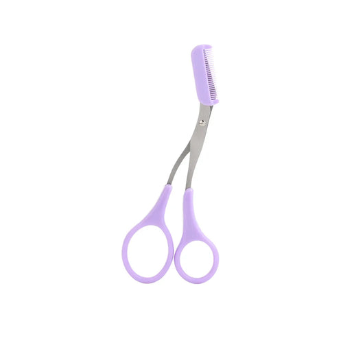 Karsyngirl 1Pcs Safe Eyebrow Trimmer Stainless Steel Eyebrow Scissors