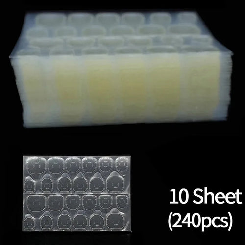 Double Side Nail Jelly Glue Transparent False Nail Art Adhesive Tape