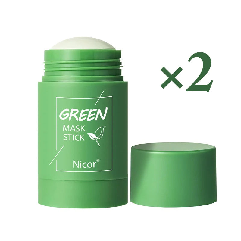 Cleansing Green Tea Mask Clay Stick Oil Control Anti-Acne Whitening