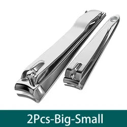 1pc/2pcs Nail Clipper Premium Sharp Sturdy Stainless Steel Fingernail