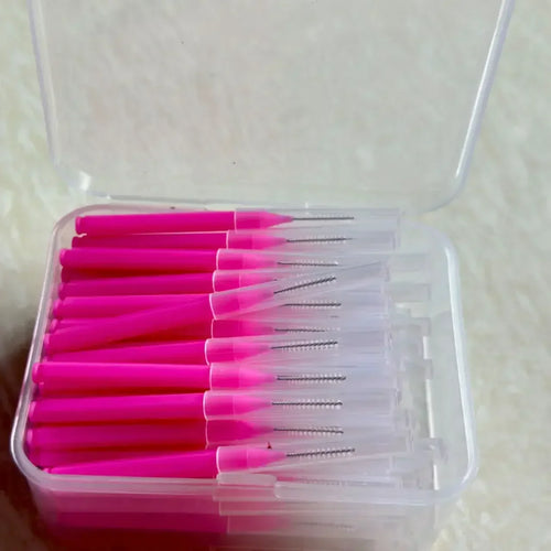 80Pcs/Box I-type Interdental Brush 0.6-1.5Mm Cleaning Between Teeth