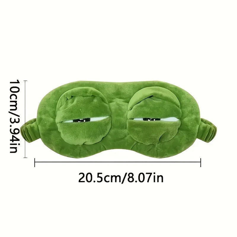 3D Frog Sleep Mask Natural Sleeping Eyeshade Women Men Creative