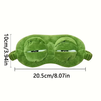 3D Frog Sleep Mask Natural Sleeping Eyeshade Women Men Creative