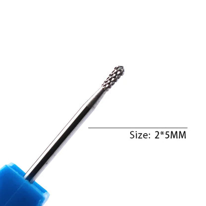 1pc Carbide Tungsten Nail Drill Bit Rotate Burr Milling Nail Cutter
