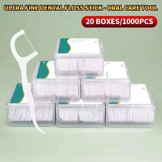 1/3/6/20 Box Portable Disposable Dental Floss Plastic Toothpick