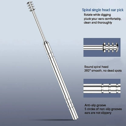 Ear Cleaner 6Pcs/Set Earpick Ear Wax Remover Ear Spoon Curette Ear
