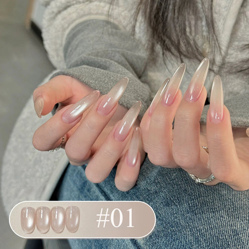 SHAKA 1-16pcs Flash Pure Lust Golden Light Heroine Cat Eye Gel Nail