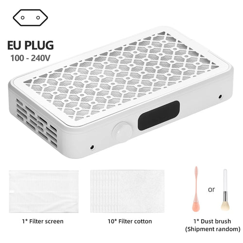 Professional Turbo Vacuum Cleaner Brushless Nail Dust Collector Two