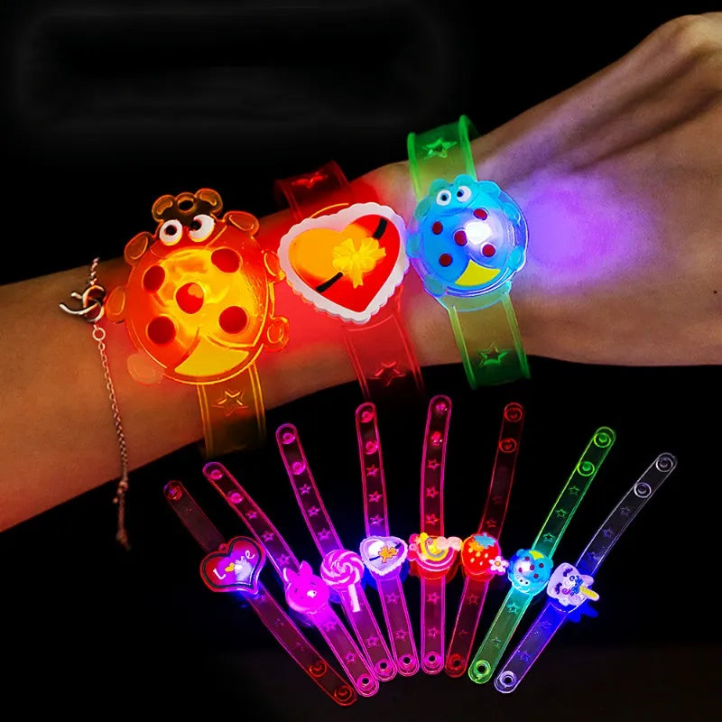 Kids Birthday Party Cartoon Light Up Watch Toys Boys Girls