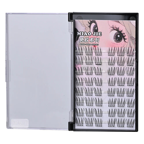 MIAOJIE Glue-free False Eyelashes, Fishtail Princess Lazy Eyelashes,