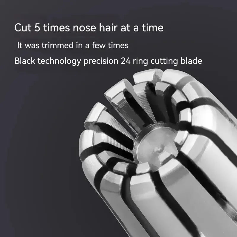 Barbeador elétrico portátil masculino, indolor nariz cabelo aparar,