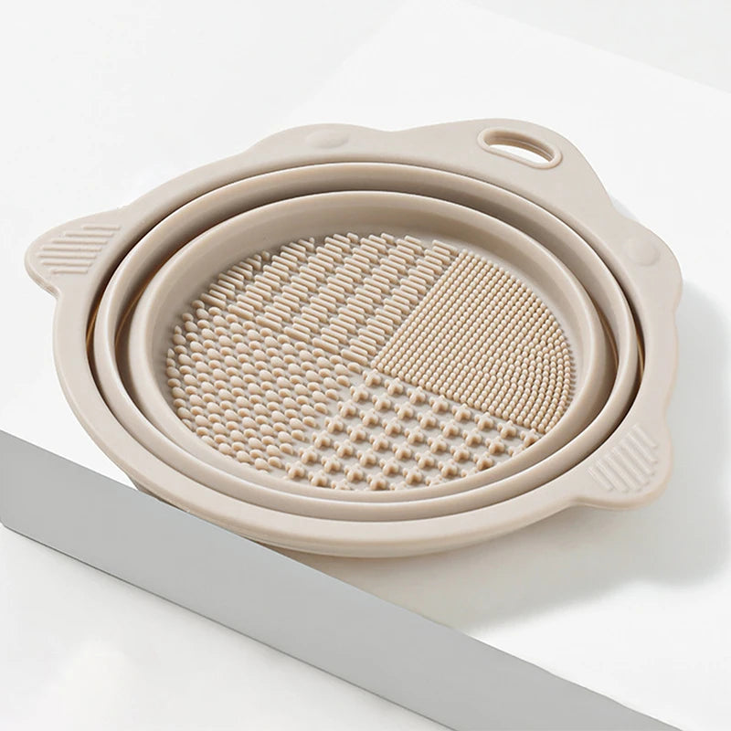 Makeup Brush Cleaner Cleaning Bowl Brush Tool Set Thorough Cleaning