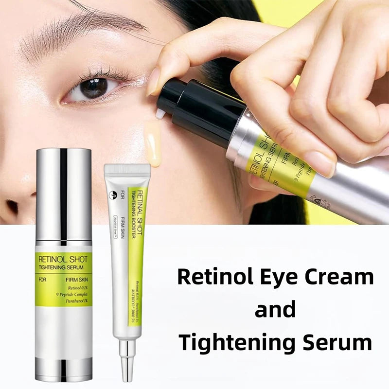 Korean Vita A Retinol Firming Serum Eye Cream Set Tightening Booster