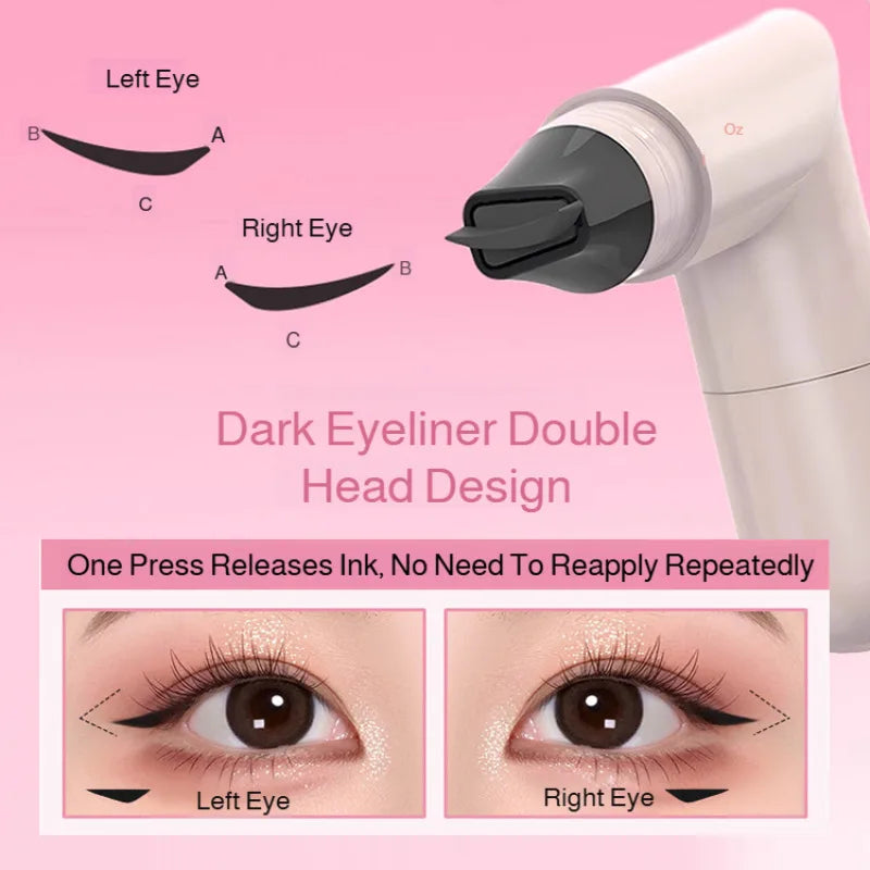 Eyeliner for Beginners Sweat-proof Double-headed Eyeliner Smudge-Proof