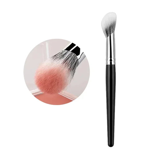1/2Pcs Peach Heart Blusher Brush - Small Flat Precise for