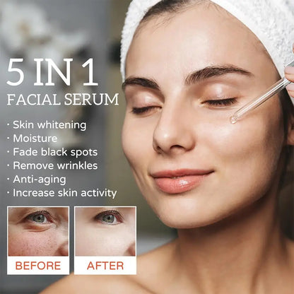 5 In 1 Face Serum - Moisturizing Smoothing Brightening Skin Care