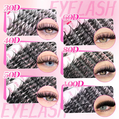 320/600/790 Cluster Lashes Kit – Daily & Party Essential with