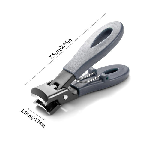 Portable Ultra Sharp Nail Clippers Stainless Steel Wide Jaw Opening