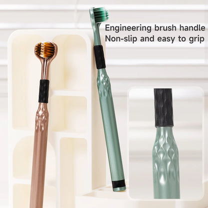 3-Sided Toothbrush for Comprehensive Cleaning | Ideal Angle Design |