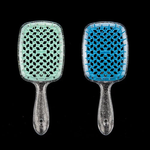 2pc Hair Comb Set Anti Static Scalp Massage Wet Dry Comb Demelante
