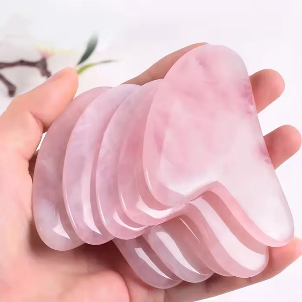 Heart Shape Resin Gua Sha Massage Board Facial Skin Care Face Massager