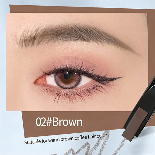 QXQY Eyebrow Pencil Automatic Rotating Double Head Long Lasting