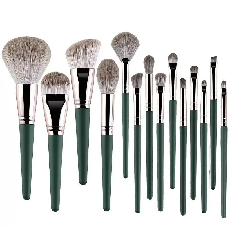 14Pcs Makeup Brushes Set Large Fluffy Soft Eye Shadow Foundation Brush