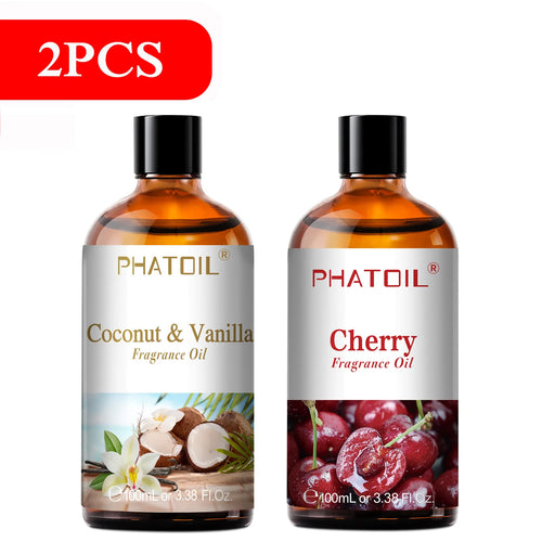 PHATOIL 100ml Aromatherapy Fragrance Oil Coconut & Vanilla Strawberry