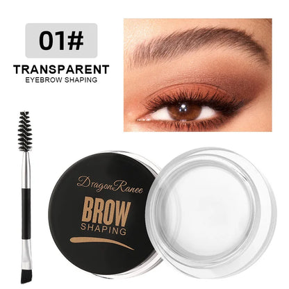 White Bushy Eyebrow Gel - European & American Style, Long-lasting