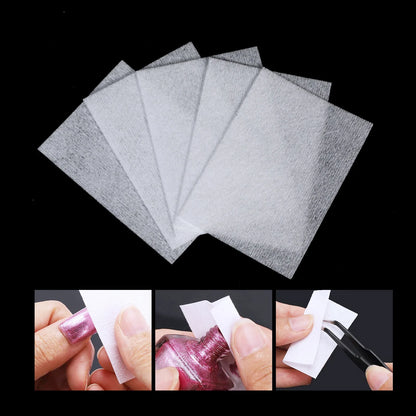 1000/630 Pcs Professional Nail Wipe 100% Cotton Pads Lint-Free Nail