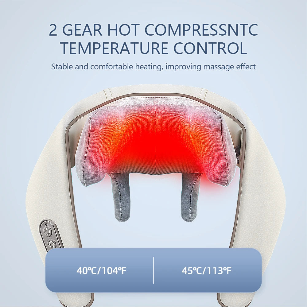 Foreverlily 26W Brushless Motor Neck And Shoulder Massager Wireless