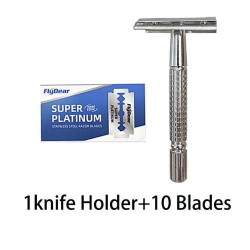 Classic Razor Handle Razor Holder Men 'S Shaving Face Razor Blades