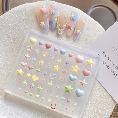 Cake Cream Lace Heart Silicone Nail Mold Sweet Y2K Nail Art