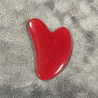 Heart Shape Resin Gua Sha Massage Board Facial Skin Care Face Massager