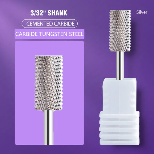 Ceramic Tungsten Carbide Nail Drill Bit Rotate Burr Milling Nail